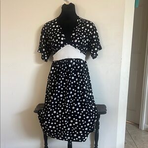 Black and White Polka Dot Dress